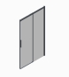 Двері в нішу Koer SR SD05-120x200-TR-01 прозоре скло Easy Clean 6мм, хром (KR5405) - 11