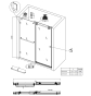 Двері в нішу Koer SR SD06-120x220-TR-01 прозоре скло Easy Clean 8мм, хром (KR5367) - 10