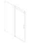 Двері в нішу Koer SR SD02-140x200-TR-01 прозоре скло Easy Clean 8мм, хром (KR5383) - 12