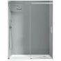 Двері в нішу Koer SR SD02-140x200-TR-01 прозоре скло Easy Clean 8мм, хром (KR5383) - 1