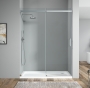 Двері в нішу Koer SR SD02-140x200-TR-01 прозоре скло Easy Clean 8мм, хром (KR5383) - 2