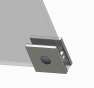 Двері в нішу Koer SR SD02-140x200-TR-01 прозоре скло Easy Clean 8мм, хром (KR5383) - 3