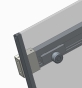Двері в нішу Koer SR SD02-140x200-TR-01 прозоре скло Easy Clean 8мм, хром (KR5383) - 4