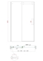 Двері в нішу Koer SR SD01-140x200-TR-01 прозоре скло Easy Clean 8мм, хром (KR5380) - 9