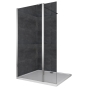 Душова перегородка Koer SR SP03-120x200-TR-01 Walk-In прозоре скло Easy Clean 8мм, хром (KR5398) - 1