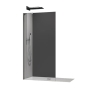 Душова перегородка Koer SR SP02-100x200-TR-07 Walk-In прозоре скло Easy Clean 8мм, графіт (KR5397) - 1
