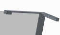 Душова перегородка Koer SR SP02-100x200-TR-12 Walk-In проз.скло Easy Clean 8мм, матове золото (KR5396) - 5