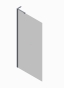 Душова перегородка Koer SR SP02-100x200-TR-12 Walk-In проз.скло Easy Clean 8мм, матове золото (KR5396) - 7