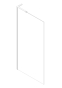 Душова перегородка Koer SR SP02-100x200-TR-12 Walk-In проз.скло Easy Clean 8мм, матове золото (KR5396) - 9