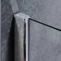 Шторки стеклянные на ванну Koer SR BS05-90x140-TR-01 прозрачное стекло Easy Clean 6мм, хром (KR5372) - 4