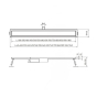 Душевой трап из нержавеющей стали SUS304 Koer FD29-70x800-Black (Цвет черный) (AC0682) - 2