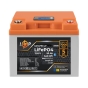 Акумулятор LP LiFePO4 12,8V - 50 Ah (640Wh) (BMS 80А/50A) пластик LCD Smart BT - 1