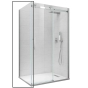 Бічна стінка до кабіни Koer SR SW01-90x200-TR-07 прозоре скло Easy Clean 8мм, графіт (KR5382) - 1