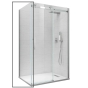 Бічна стінка до кабіни Koer SR SW01-90x200-TR-01 прозоре скло Easy Clean 8мм, хром (KR5381) - 1