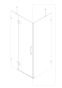 Бічна стінка до кабіни Koer SR SW04-80x200-TR-01 прозоре скло Easy Clean 10мм, хром (KR5389) - 8