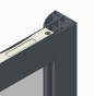 Бічна стінка до кабіни Koer SR SW05-90x200-TR-01 прозоре скло Easy Clean 6мм, хром (KR5407) - 5