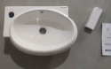Раковина підвісна Mixxus Premium DIVERSE-1201-R 400х215х140mm з отвором під змішувач та переливом (MP6506) - 5