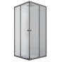 Душова кабіна без піддону Mixxus CUBIC SC01-90x90x185-TR GRAPHITE прозоре скло 4мм (MI6907) - 1