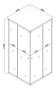 Душова кабіна без піддону Mixxus CUBIC SC01-90x90x185-TR GRAPHITE прозоре скло 4мм (MI6907) - 2