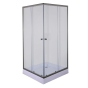 Душова кабіна без піддону Mixxus CUBIC SC01-90x90x185-TR GRAPHITE прозоре скло 4мм (MI6907) - 4