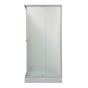 Душевая кабина с низким поддоном Mixxus CUBIC SCT01-90x90x195-FB CHROME матовое стекло 4мм (MI6903) - 7