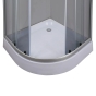 Душова кабіна з низьким піддоном Mixxus PLAIN SCT02-90x90x195-GR SATIN сіре тоноване скло 4мм (MI6898) - 10