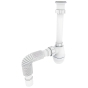 Сифон для раковины Zerix SU-03-А 1 1/4” пластик, белый (ZX5083) - 1