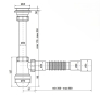 Сифон для раковины Zerix SU-03-А 1 1/4” пластик, белый (ZX5083) - 2