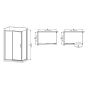 Душова кабіна без піддону Mixxus Premium DIVERSE SC03-100x80x195-TR Chrome прозоре скло 6мм (MI6865) - 4