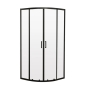 Душевая кабина без поддона Mixxus Premium DIVERSE SC01-90x90x195-TR Black прозрачное стекло 5мм (MI6860) - 1
