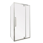 Душевая кабина без поддона Mixxus Premium BEVEL SC01-100x80x195-TR Chrome прозрачное стекло 6мм (MI6869) - 1