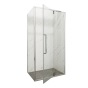 Душова кабіна без піддону Mixxus Premium BEVEL SC01-120x80x195-TR Chrome прозоре скло 6мм (MI6871) - 2