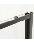 Двері в нішу Mixxus Premium DIVERSE SD01-100x185-TR Black прозоре скло 5мм (MI6876) - 5