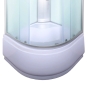 Бокс душовий з гідромасажем Mixxus STRONG SBH01-90x90x215-FB SATIN з високим піддоном (MI6888) - 5