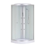 Бокс душовий з гідромасажем Mixxus STRONG SBH02-90x90x215-FB SATIN низький піддон (MI6890) - 1