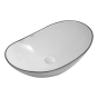 Раковина накладна Mixxus Premium WAVE-0105 EDGE BLACK 620х360х160mm (MP6556) - 1