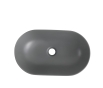 Раковина накладная Mixxus Premium ELLIPSE-0109 GRAY 500x300x140mm (MP6653) - 3