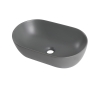 Раковина накладная Mixxus Premium ELLIPSE-0109 GRAY 500x300x140mm (MP6653) - 6