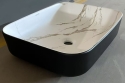 Раковина накладна MIXXUS PREMIUM DIVERSE-0110 MARBLE-BLACK 500х390х130mm (MP6517) - 5