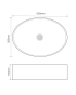 Раковина накладна Mixxus Premium BEVEL-0106 500х355х140mm (MP6546) - 2