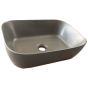 Раковина накладна Mixxus Premium DIVERSE-0116 GRAY 455x330x135mm (MP6651) - 7