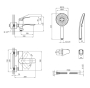 Смеситель для ванны Mixxus Premium DERBY 009 (EURO) GRAPHITE (MI6609) - 6