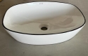 Раковина накладна Mixxus Premium DIVERSE-0109 EDGE BLACK 500х380х140mm (MP6549) - 6