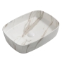 Раковина накладна Mixxus Premium BEVEL-0102 MARBLE 495х370х135mm (MP6519) - 1