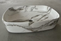 Раковина накладна Mixxus Premium BEVEL-0102 MARBLE 495х370х135mm (MP6519) - 4