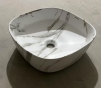 Раковина накладна Mixxus Premium DIVERSE-0104 MARBLE 370х370х135mm (MP6537) - 6