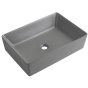 Раковина накладна Mixxus Premium QUADRO-0108 GRAY 550x390x145mm (MP6652) - 1
