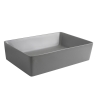 Раковина накладна Mixxus Premium QUADRO-0108 GRAY 550x390x145mm (MP6652) - 4