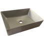 Раковина накладна Mixxus Premium QUADRO-0108 GRAY 550x390x145mm (MP6652) - 7