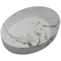 Раковина накладна MIXXUS PREMIUM ELLIPSE-0104 MARBLE 550х415х140mm (MP6554) - 1